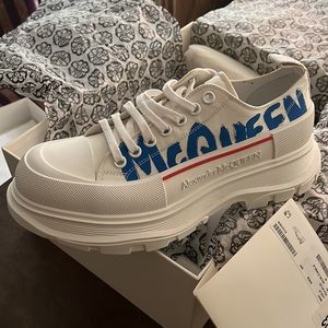 A brand new  Alexander McQueen pair of sneaker. Please no negotiation on price.